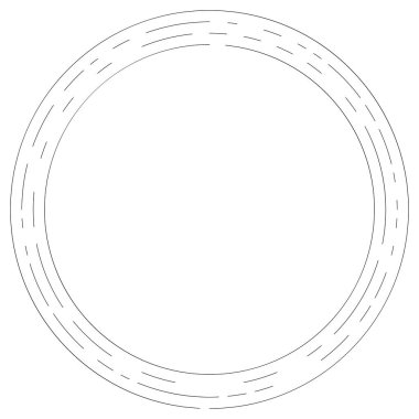 Bölümlü dairesel element, basit vektör illüstrasyon grafiği