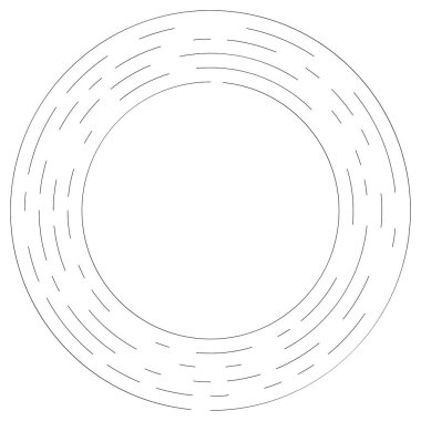 Bölümlü dairesel element, basit vektör illüstrasyon grafiği