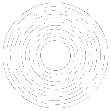 Bölümlü dairesel element, basit vektör illüstrasyon grafiği