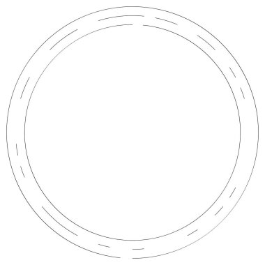 Bölümlü dairesel element, basit vektör illüstrasyon grafiği