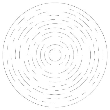 Bölümlü dairesel element, basit vektör illüstrasyon grafiği