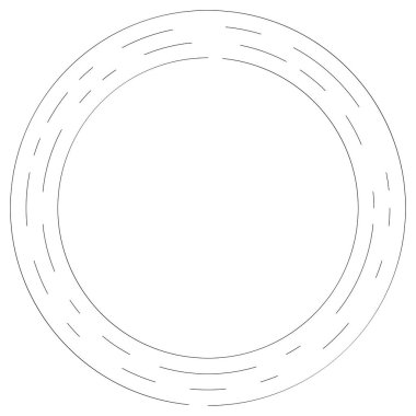 Bölümlü dairesel element, basit vektör illüstrasyon grafiği