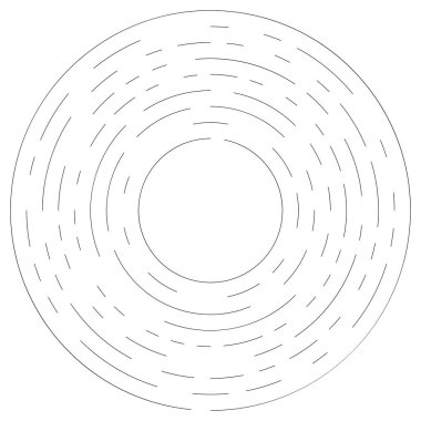 Bölümlü dairesel element, basit vektör illüstrasyon grafiği