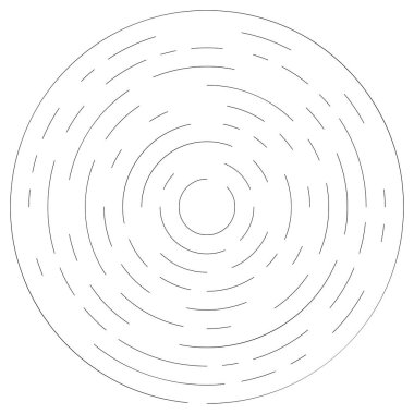 Bölümlü dairesel element, basit vektör illüstrasyon grafiği