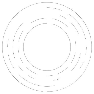 Bölümlü dairesel element, basit vektör illüstrasyon grafiği