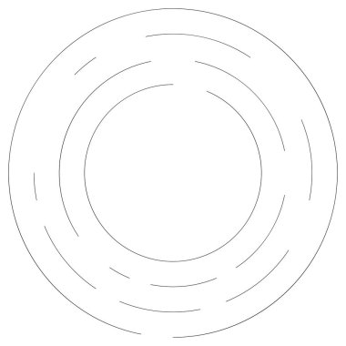 Bölümlü dairesel element, basit vektör illüstrasyon grafiği