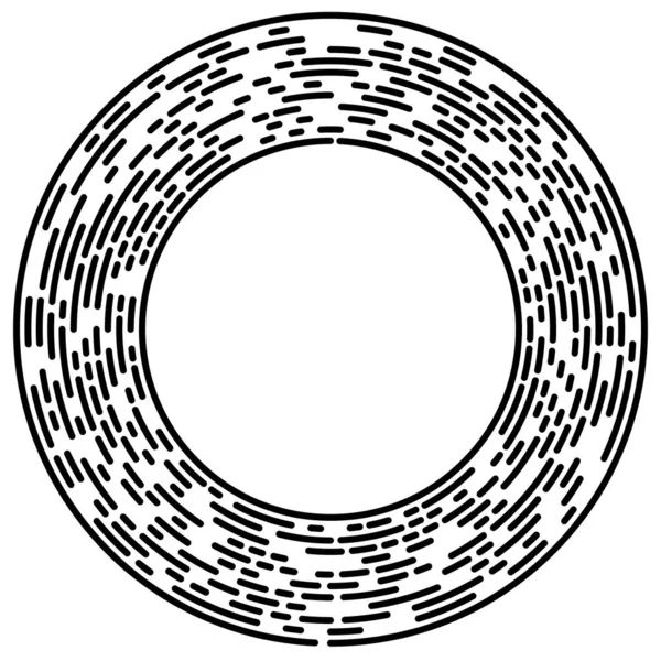 Elemento Circular Segmentado Ilustração Vetorial Simples Gráfico — Vetor de Stock