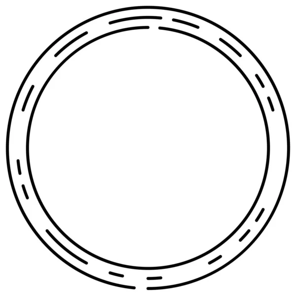 Segmentiertes Kreisförmiges Element Einfache Vektorgrafik — Stockvektor