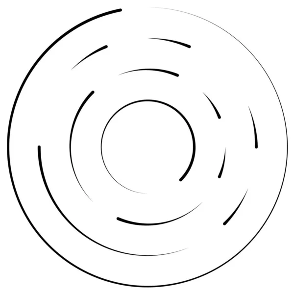 Segmentiertes Kreisförmiges Element Einfache Vektorgrafik — Stockvektor