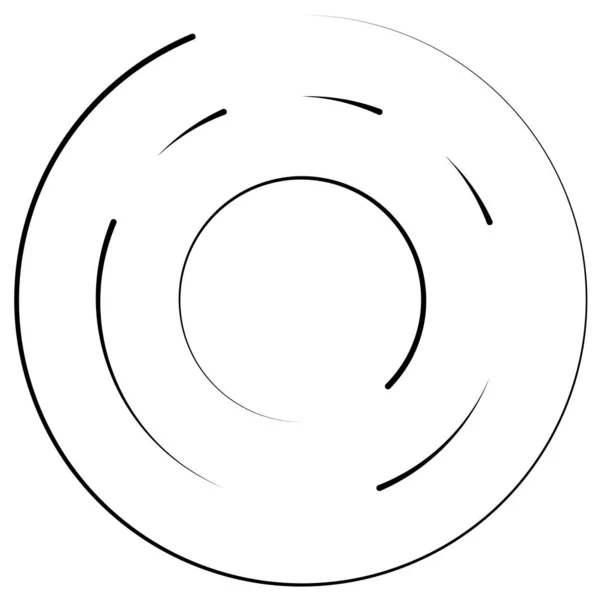 Segmentiertes Kreisförmiges Element Einfache Vektorgrafik — Stockvektor