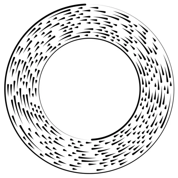 Segmentiertes Kreisförmiges Element Einfache Vektorgrafik — Stockvektor