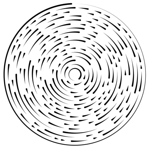 Segmentiertes Kreisförmiges Element Einfache Vektorgrafik — Stockvektor