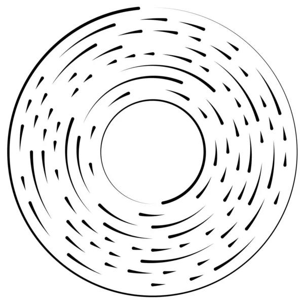 Elemento Circular Segmentado Ilustração Vetorial Simples Gráfico — Vetor de Stock