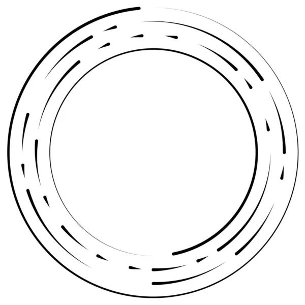 Segmenterat Cirkulärt Element Enkel Vektor Illustration Grafisk — Stock vektor