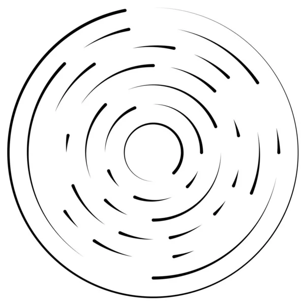 Segmentiertes Kreisförmiges Element Einfache Vektorgrafik — Stockvektor