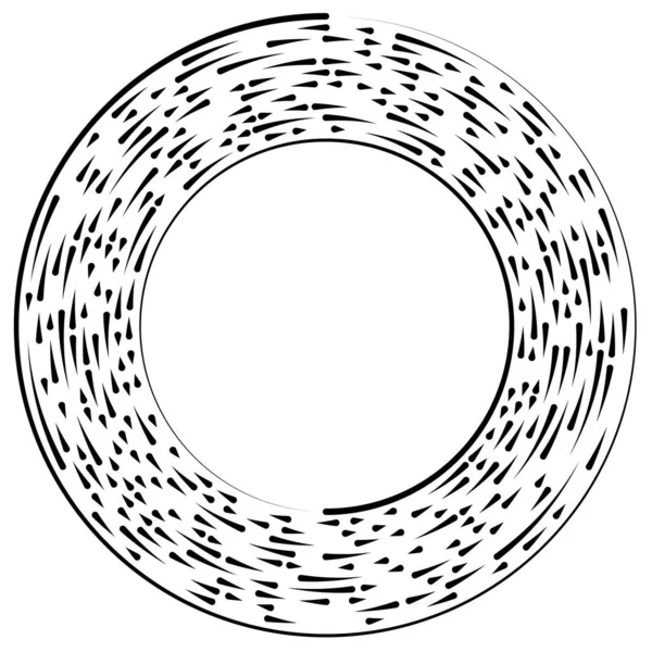 Segmentiertes Kreisförmiges Element Einfache Vektorgrafik — Stockvektor