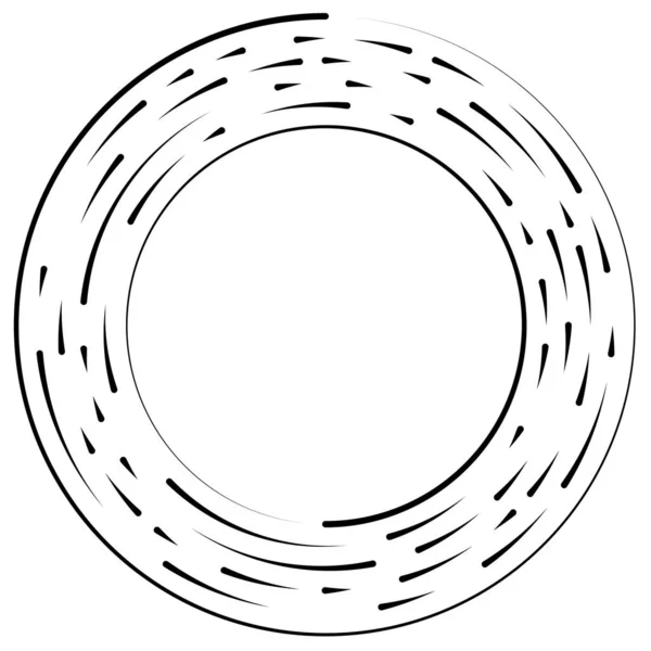 Elemento Circular Segmentado Ilustração Vetorial Simples Gráfico — Vetor de Stock