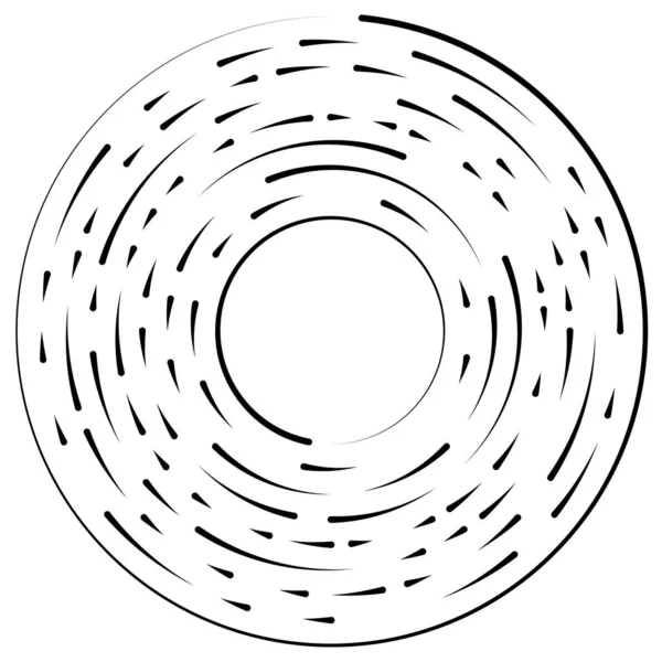 Gesegmenteerd Cirkelvormig Element Eenvoudige Vectorillustratie Grafisch — Stockvector