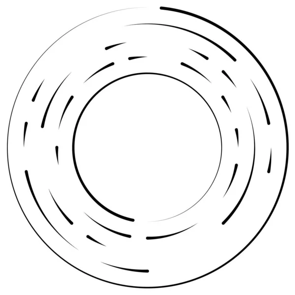 Elemento Circular Segmentado Gráfico Ilustración Vectorial Simple — Vector de stock