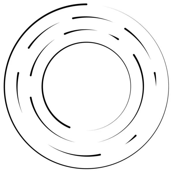 Gesegmenteerd Cirkelvormig Element Eenvoudige Vectorillustratie Grafisch — Stockvector