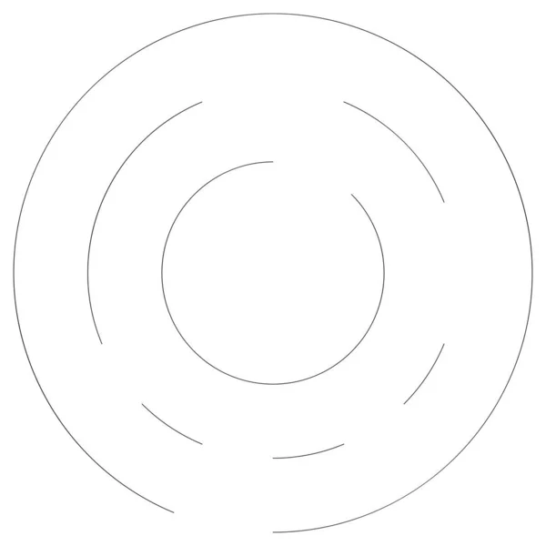 Сегментований Круглий Елемент Проста Векторна Ілюстрація Графіка — стоковий вектор