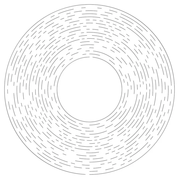 Segmentiertes Kreisförmiges Element Einfache Vektorgrafik — Stockvektor