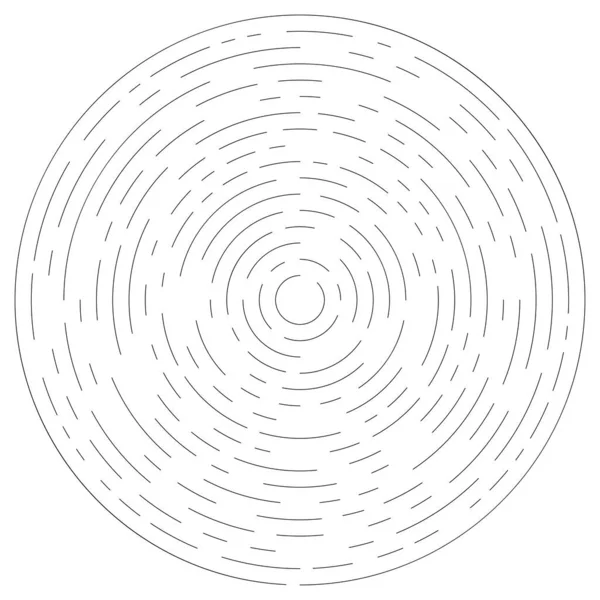 Gesegmenteerd Cirkelvormig Element Eenvoudige Vectorillustratie Grafisch — Stockvector