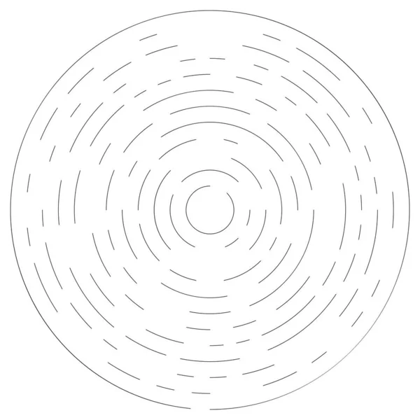 Segmentiertes Kreisförmiges Element Einfache Vektorgrafik — Stockvektor