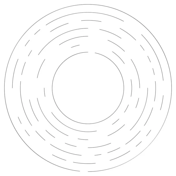 Elemento Circular Segmentado Gráfico Ilustración Vectorial Simple — Vector de stock