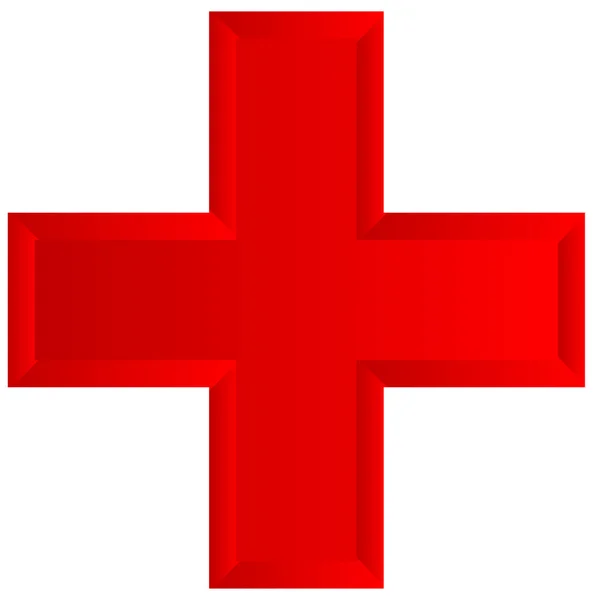 Symbole Croix Pour Les Soins Santé Utilisation Logo Générique Illustration — Image vectorielle