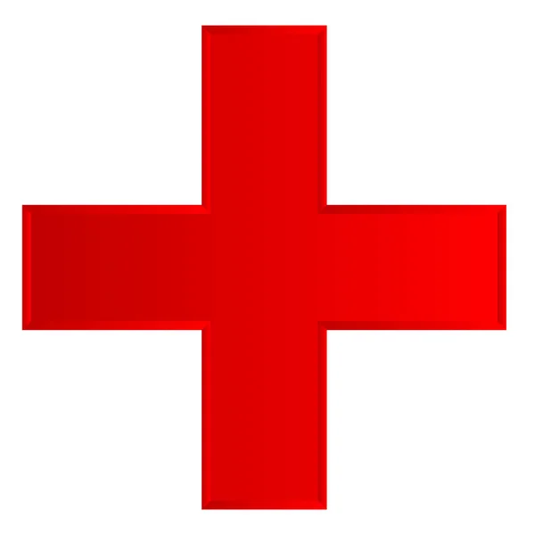 Cross Simbol Untuk Kesehatan Atau Umum Logo Penggunaan Vektor Ilustrasi - Stok Vektor