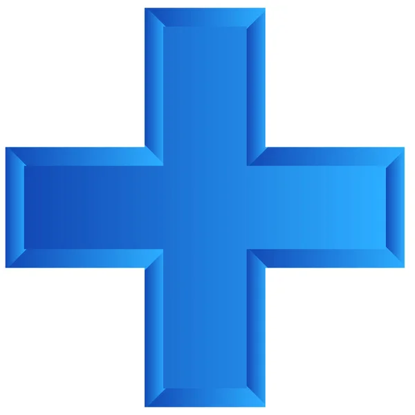 Korssymbol För Användning Inom Hälso Och Sjukvård Eller Generisk Logotyp — Stock vektor