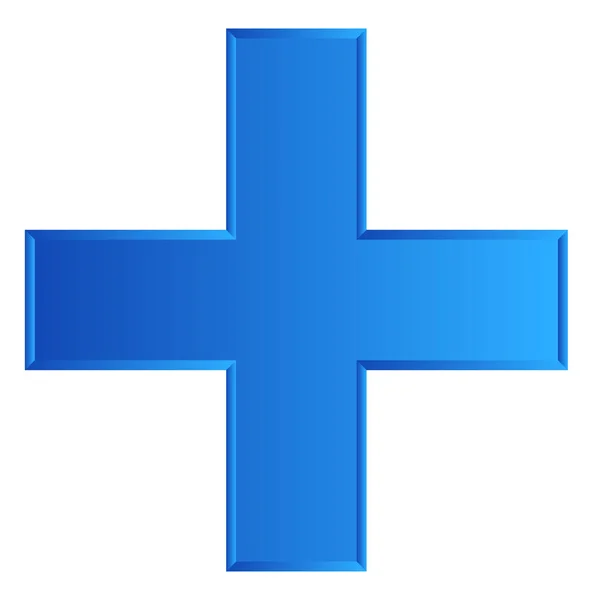 Korssymbol För Användning Inom Hälso Och Sjukvård Eller Generisk Logotyp — Stock vektor