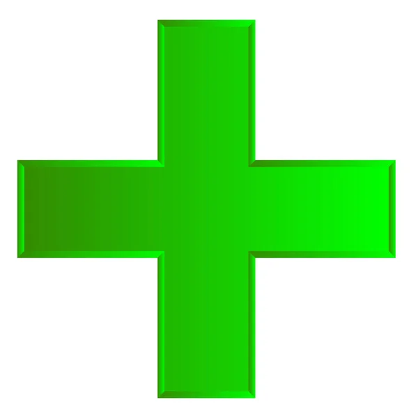 Symbole Croix Pour Les Soins Santé Utilisation Logo Générique Illustration — Image vectorielle