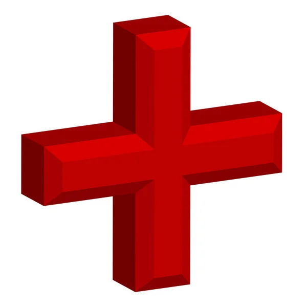 Křížový Symbol Pro Použití Zdravotní Péče Nebo Obecného Loga Vektorová — Stockový vektor