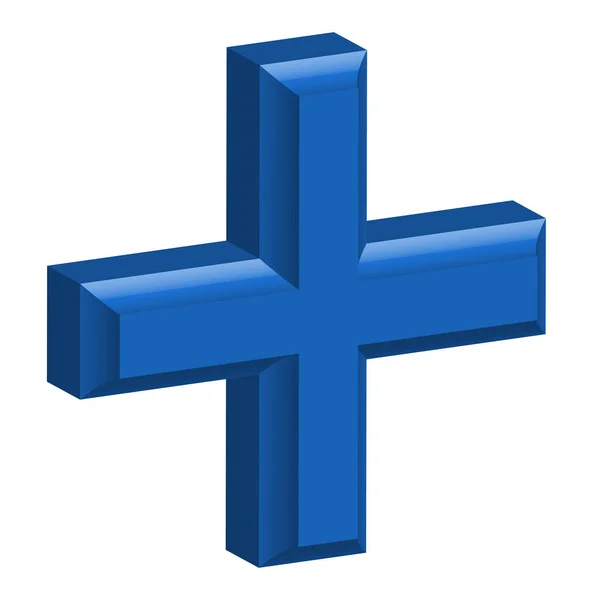 Křížový Symbol Pro Použití Zdravotní Péče Nebo Obecného Loga Vektorová — Stockový vektor