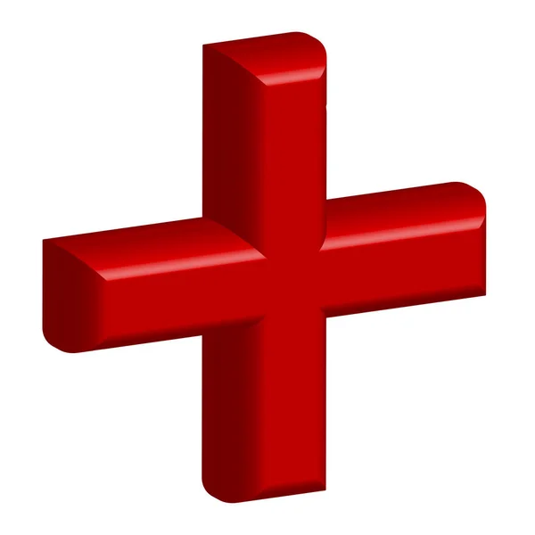 Kreuzsymbol Für Das Gesundheitswesen Oder Generisches Logo Vektorillustration — Stockvektor