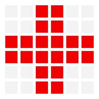 Çapraz. Hıristiyan çapraz basit vektör simgesi