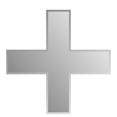 Çapraz. Hıristiyan çapraz basit vektör simgesi