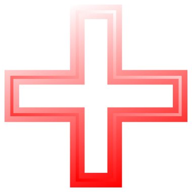 Çapraz. Hıristiyan çapraz basit vektör simgesi