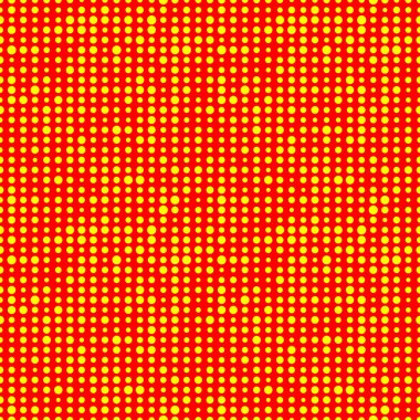 Popart, 1950, 1960 rastgele polka noktaları, kusursuz bir şekilde tekrarlanabilir model vektör çizimi, Clip sanat grafikleri