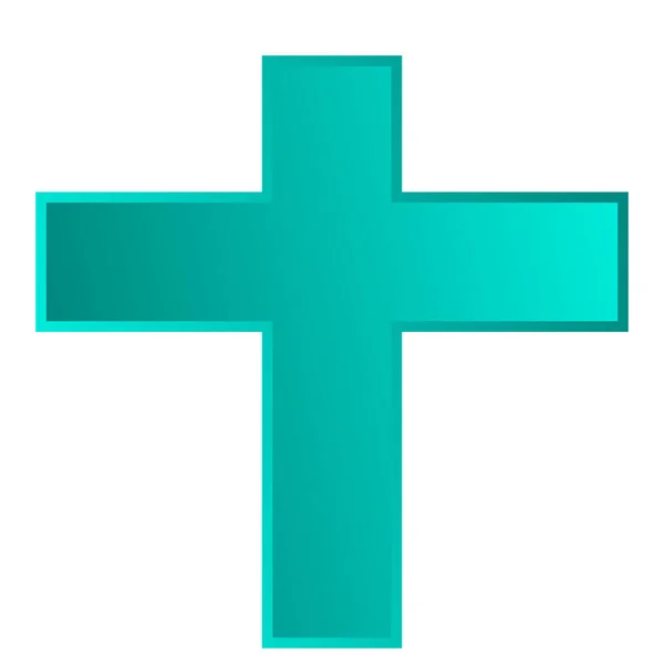 Крест Обыкновенная Векторная Икона — стоковый вектор