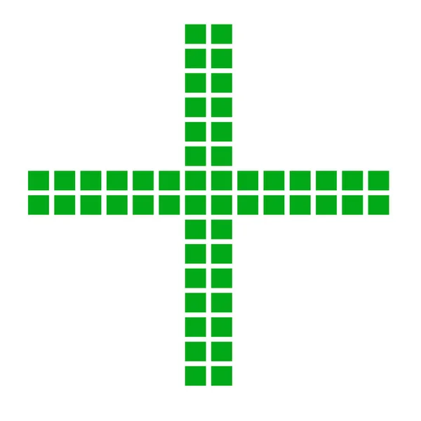 크로스 Christian Cross Simple Vector Icon — 스톡 벡터