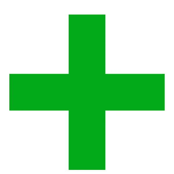 Symbole Croix Croix Chrétienne Simple Icône Vectorielle — Image vectorielle