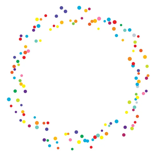 Slumpmässiga Prickar Cirklar Designelement Speckles Streckad Abstrakt Design Vektor Illustration — Stock vektor