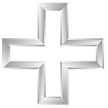 Çapraz. vektör illüstrasyonu