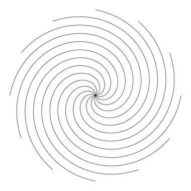 Radikal, kıvrımlı, kıvrımlı, çarpıtma efektli çizgiler. vektör illüstrasyonu