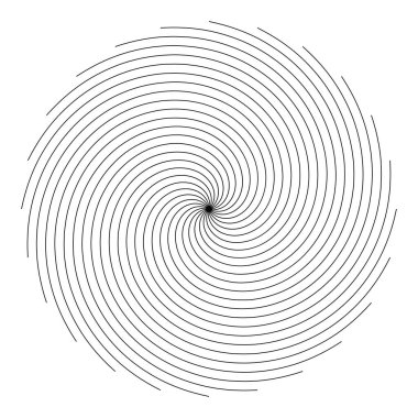 Radikal, kıvrımlı, kıvrımlı, çarpıtma efektli çizgiler. vektör illüstrasyonu