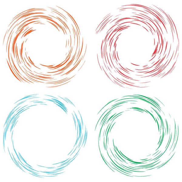 Espiral Remolino Giro Elemento Diseño Abstracto Giratorio Torbellino Hidromasaje Efecto — Vector de stock
