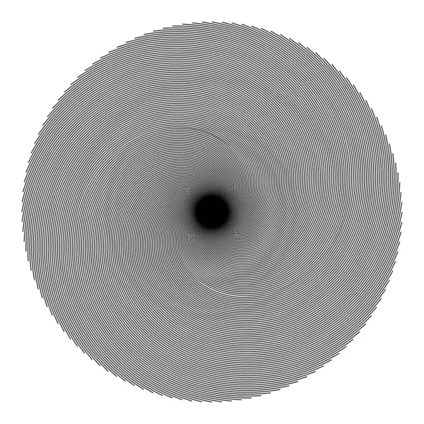 Linee Radiali Irradianti Con Spirale Vortice Effetto Distorsione Rotazione Illustrazione — Vettoriale Stock
